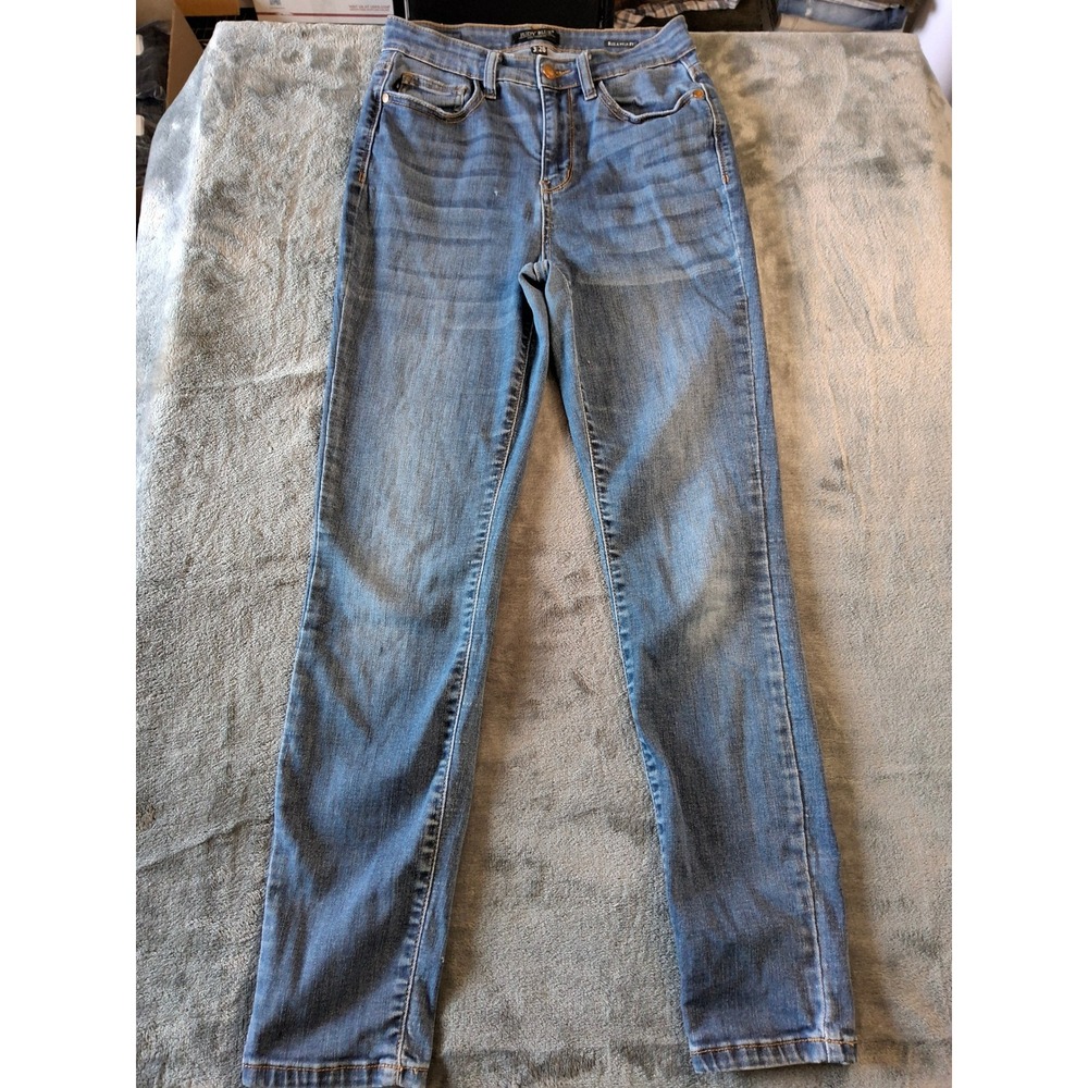 Judy Blue Relaxed Fit High Rise Medium Wash Straight Leg Jeans Size 3/26